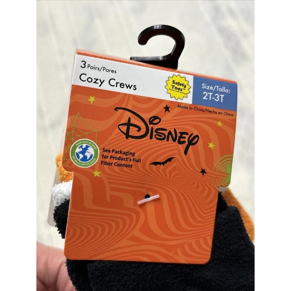 Disney Socks 2T-3T Glow In The Dark Tim Burton The‎ Nightmare Before Christmas